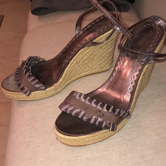 Brown wedge shoes - Picture 2 of 5